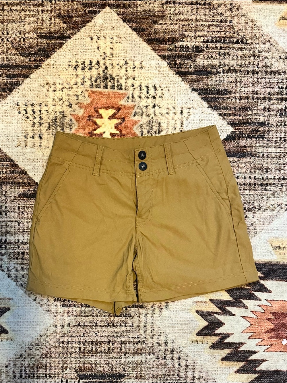 Prana Women’s Mustard Tan Outdoor Shorts